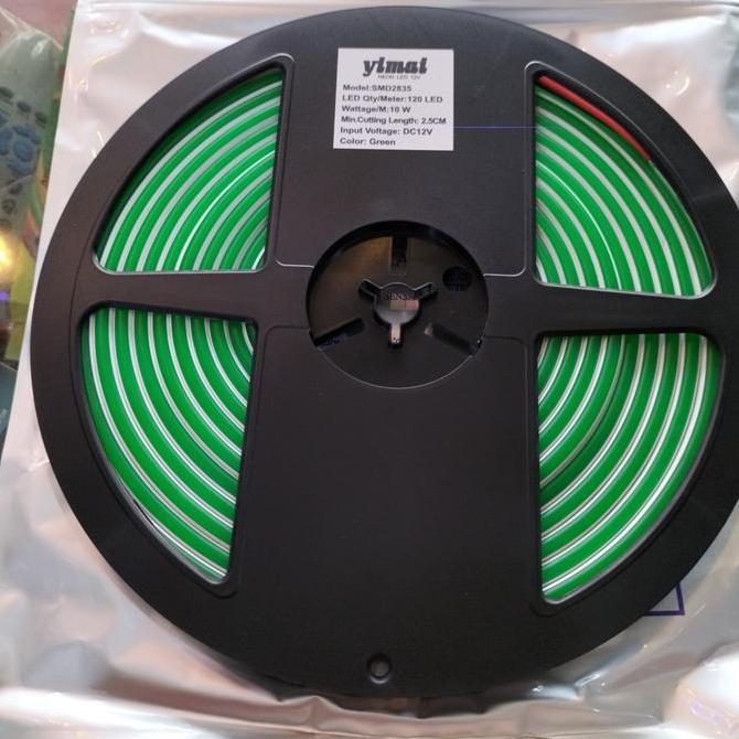 lampu LED neon flex YIMAI DC 12 V hijau