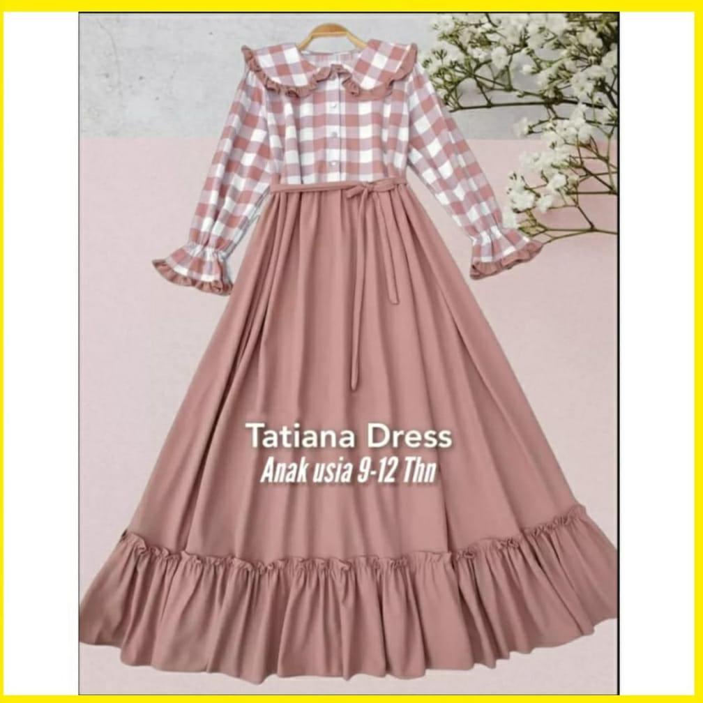 garansi tatiana dress gamis anak tanggung terbaru baju muslim anak baju gamis kore style