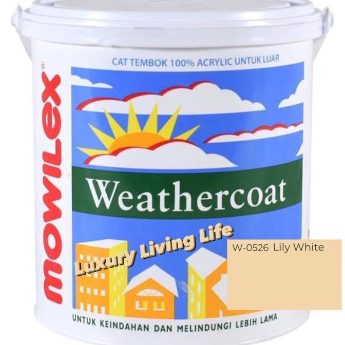 Mowilex Weathercoat Exterior W0526 Lily White 20L Pail Tinting Original