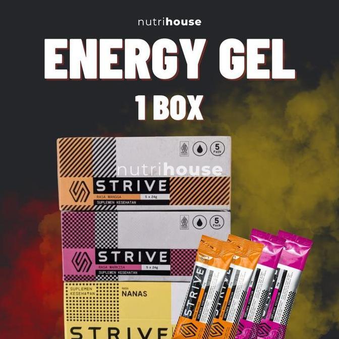 STRIVE Energy Gel 1 box 5 saset Gel Energy Booster Gel Endurance