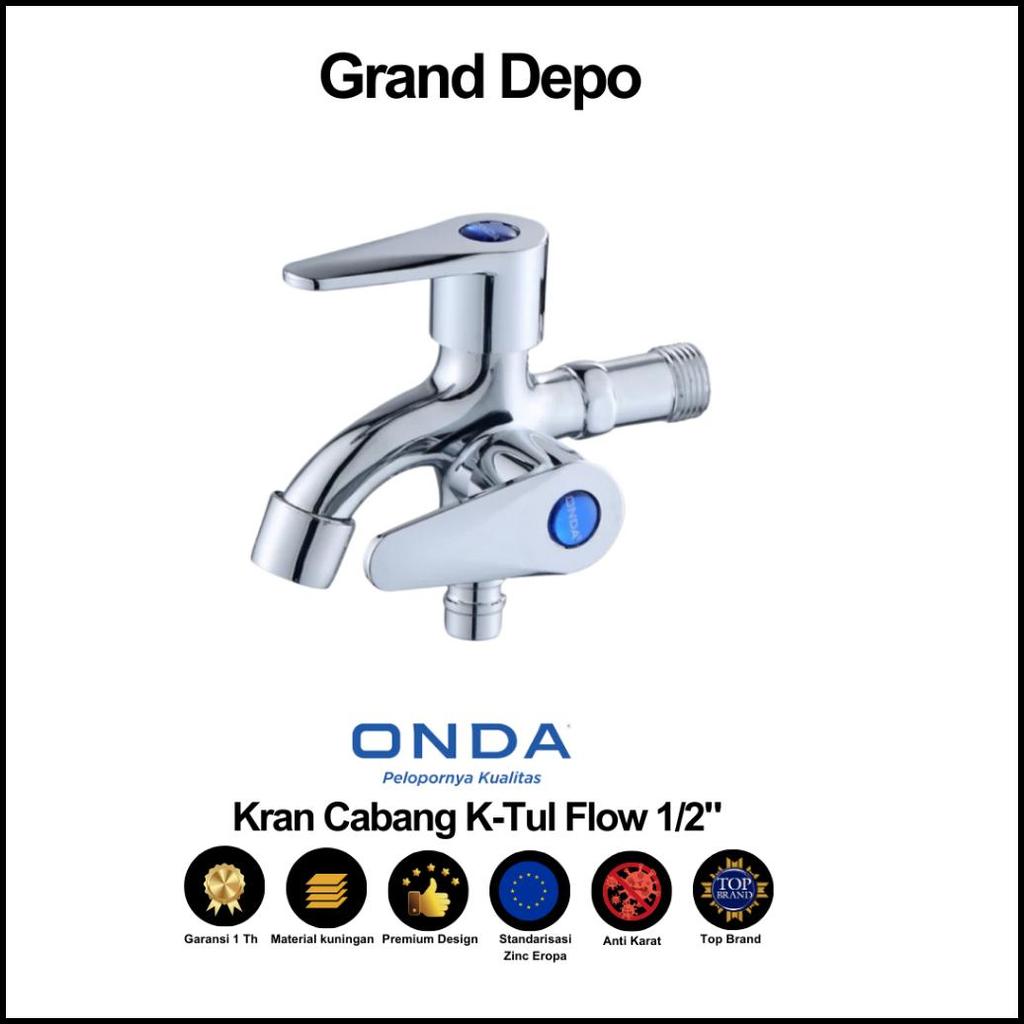 Onda Kran Cabang K-Tul Flow 1/2" / Kran Cabang Onda / Kran Air Onda