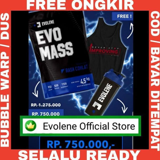 Evolene Evo Mass Gainer 10 lbs 10lbs EVOMASS susu Gym fitness