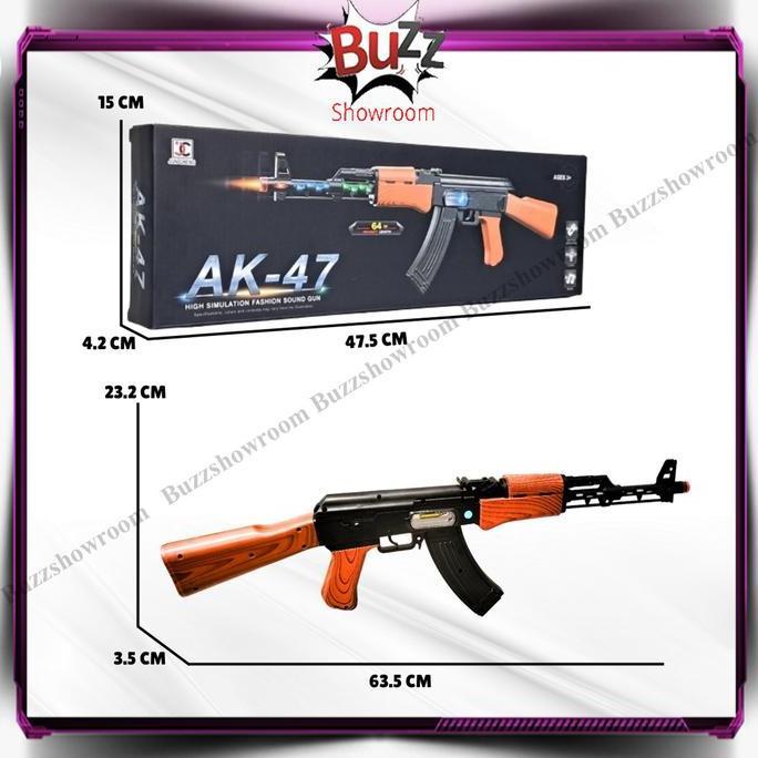 Bst Ready Tembakan Anak Sniper Ak47 Mainan Pistol Senjata Infrared Ak 47 Best Seller
