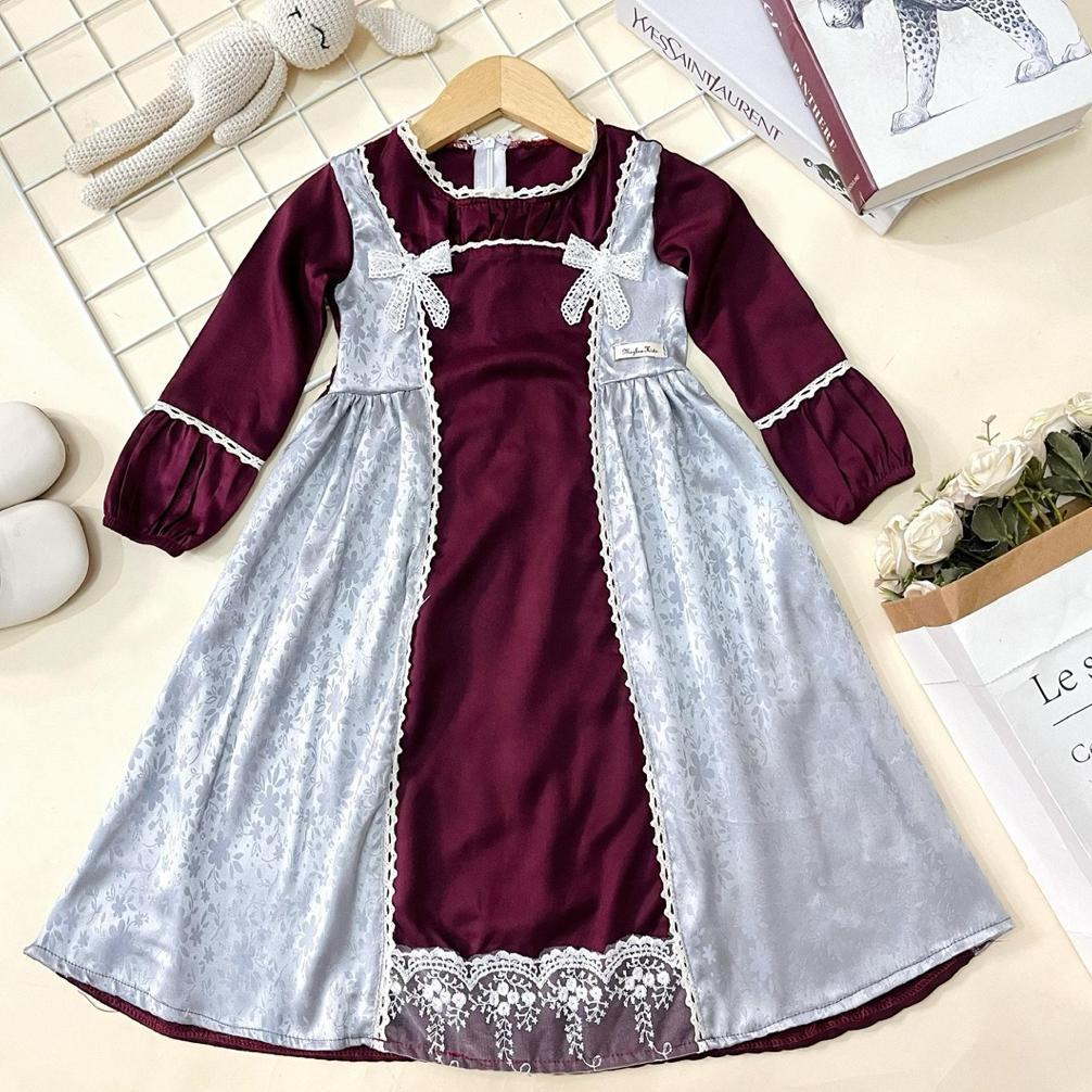 ORIGINAL Gamis Anak AKLEEMA by Mybee usia 2-8 Tahun - Long Dress Anak Perempuan - Gamis Lebaran 2026