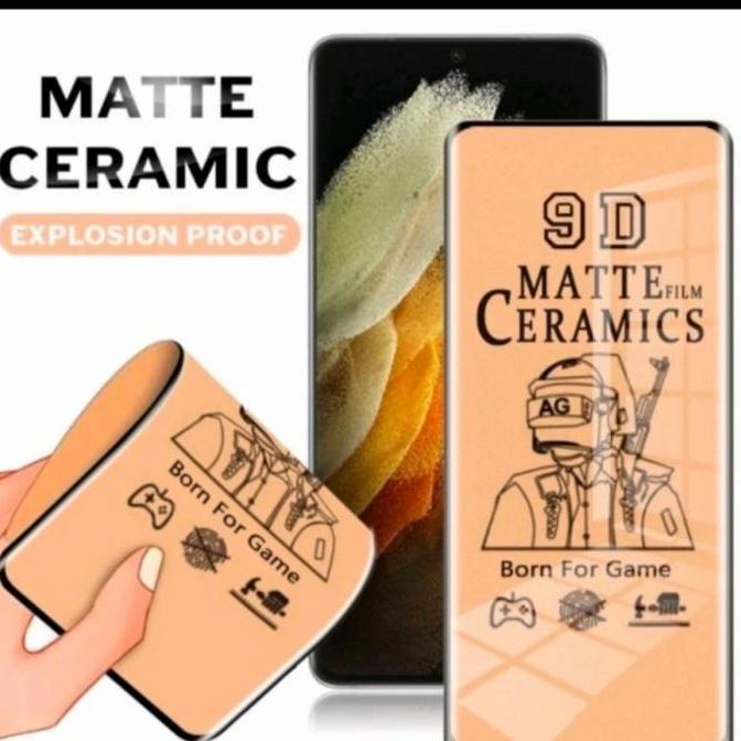 Redmi Note 10 Pro Tempered Glass Ceramic Matte Anti Pecah - Glare