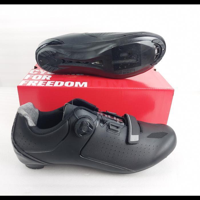 Santic Men Cycling Road Bike Shoes - Sepatu Sepeda - FMS18007H - Black