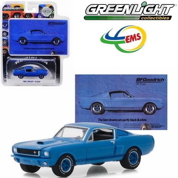 29975 - Greenlight 1/64 1966 Shelby GT350, "The Best Dreams Are Partly Black & White" BFGoodrich Vin