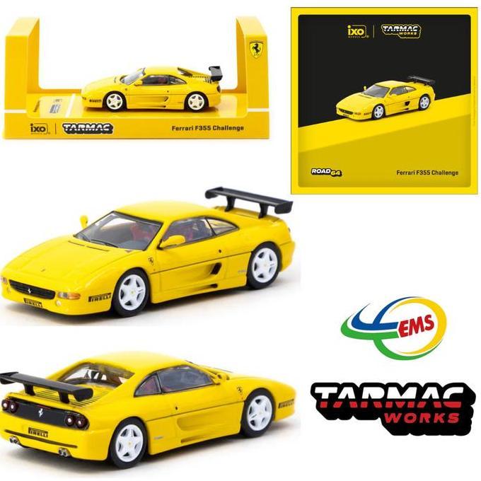 T64R-083-YL - Tarmac Works 1/64 Ferrari F355 Challenge Yellow