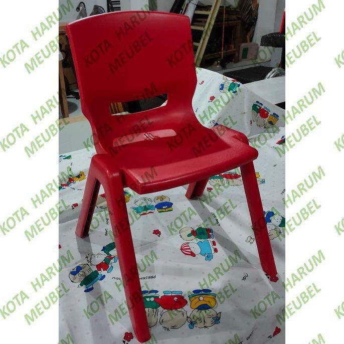 kursi bangku anak plastik tk olymplast ok 305 merah dingklik bandung