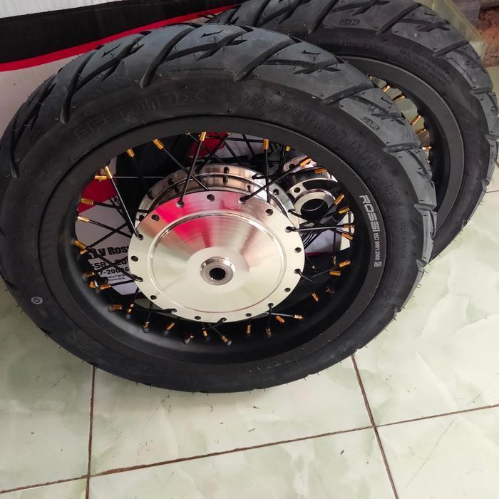 velg Yamaha Mio, Fino, M3 dan x ride tapak lebar 250/215x14 plus ban
