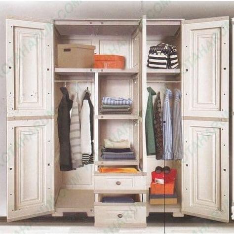lemari pakaian baju plastik 3 pintu kaca olymplast otc 3pl st2 bandung