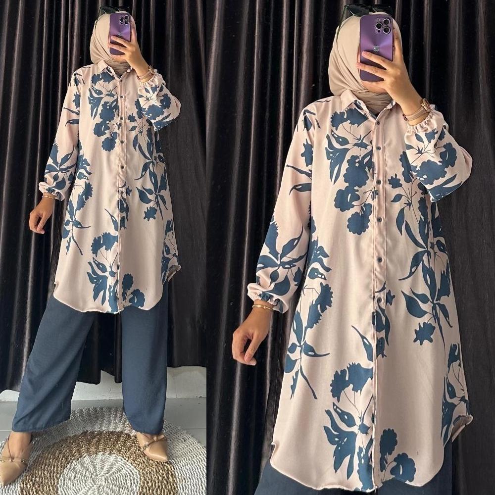 Ortwo - ZRD DEANA TUNIK SET / MUNNA MONIKA TUNIK / OUTFIT CASUAL WANITA HIJAB TERBARU / FASHION WANI