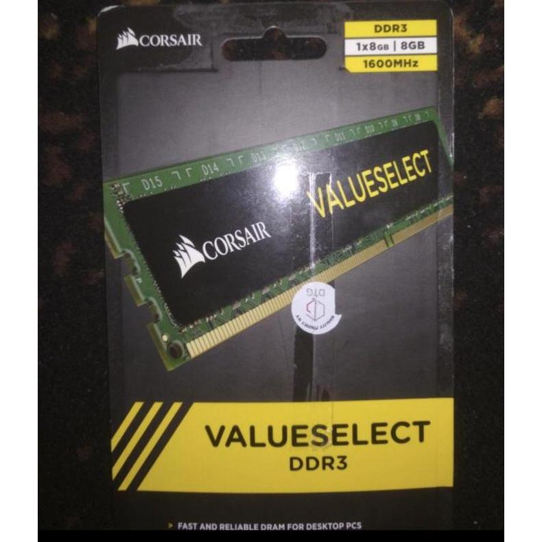 ram corsair 8gb ddr3 pc 1600MHz