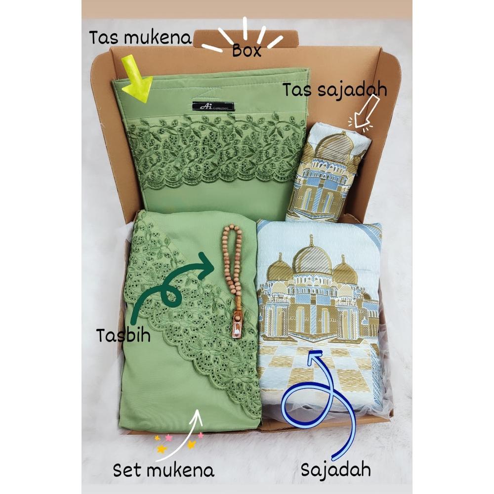 ''Terlaris" Gudang_Mukenaku Hampers Mukena Kado Mukena Dewasa Lengkap Sajadah Tasbih Seserahan Nikah