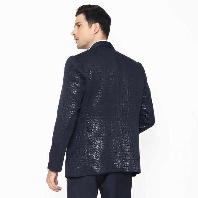 Jas Wisuda Blazer Pria Hitam List Jas Formal Jas Pengantin Nikah Jas Kerja Murah Original