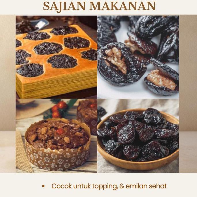 Frutting- My Chia Dried Prune 500G Natural Piited Plum Kering Tanpa Biji Empuk Cocok Untuk Lapis Leg