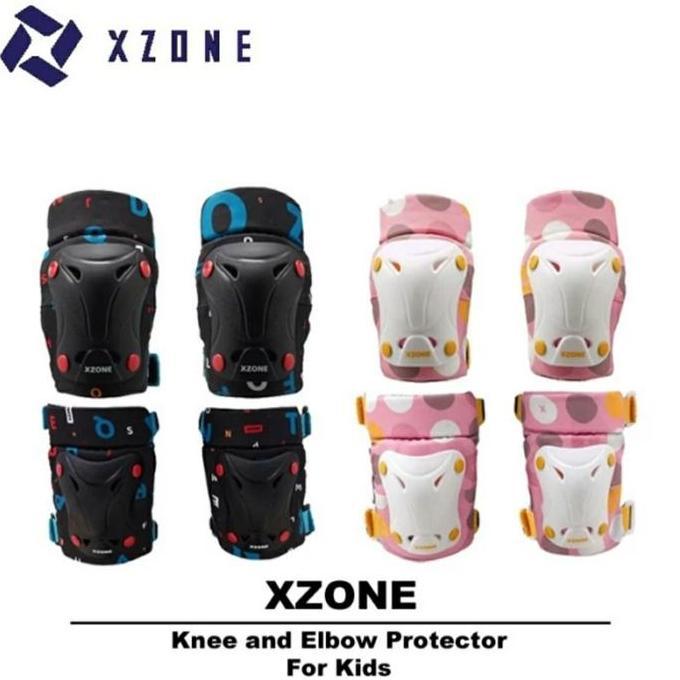 Elbow & knee set xzone pelindung lutut dan siku untuk bersepeda