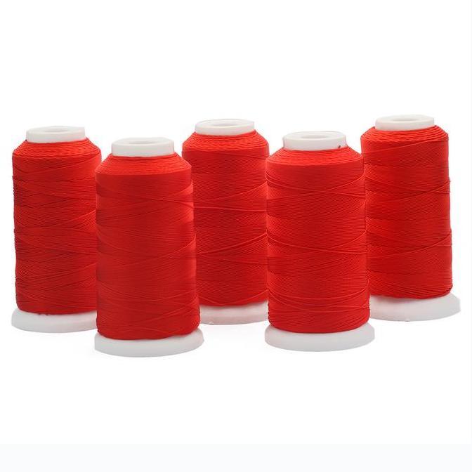 Redmegic- Beadia 1RollTali Nilon Untuk Membuat Perhiasan - Tali Kepang Merah Untuk Gelang, Kalung, K