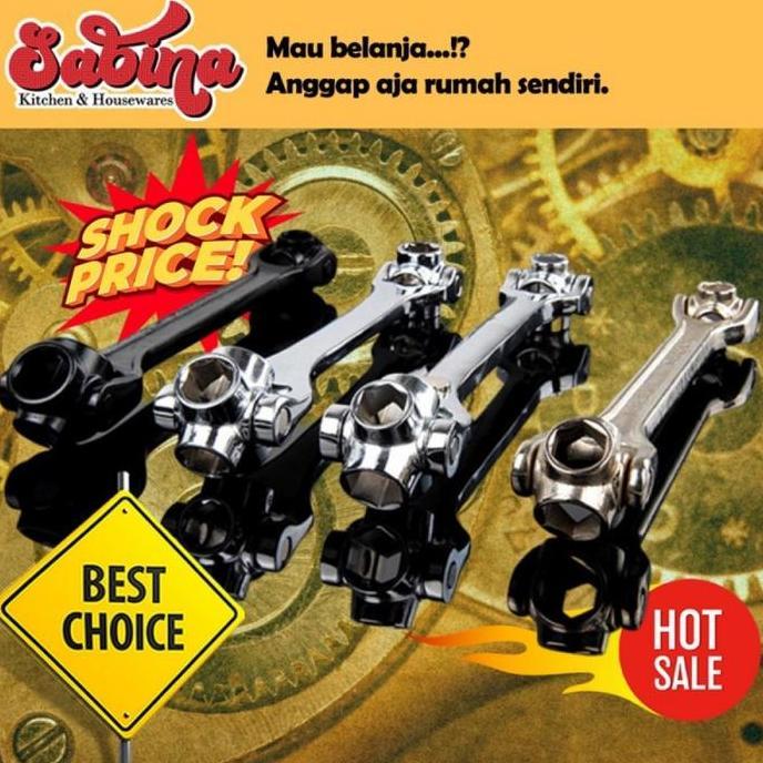 MARKVUN Kunci Ring Pas Multifungsi 8 In 1 Hexagon Wrench Powerful Magnet 12-19