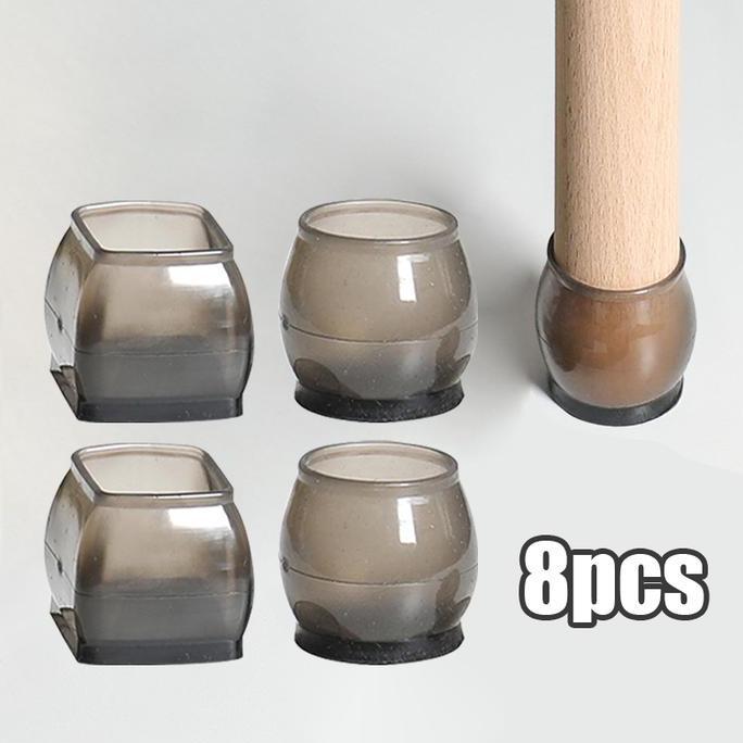 MARKVUN 8pcs Alas Kaki Meja Silicon Pelindung Kaki Meja Premium Alas Pelindung Kaki Meja Kursi Bulat