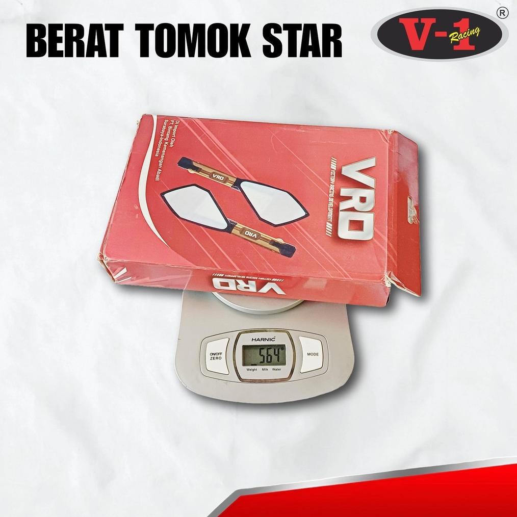HOT DEALS VRD SPION TOMOK STAR V2 WARNA SILVER UNIVERSAL SEMUA MOTOR