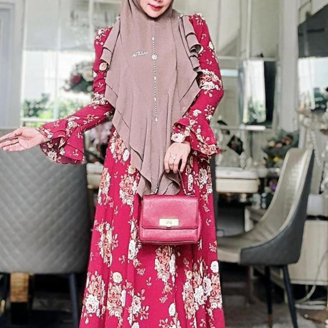 Spesial Arumi Series Gamis Set Khimar Kristal Faestasyari Syari Cantik Beningwidayati