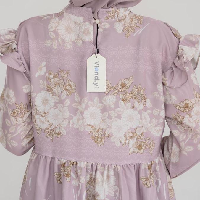 Diskon Dress Wanita Hijab Korean / Maxi Korea Bunga / Gamis Panjang Flower P.168