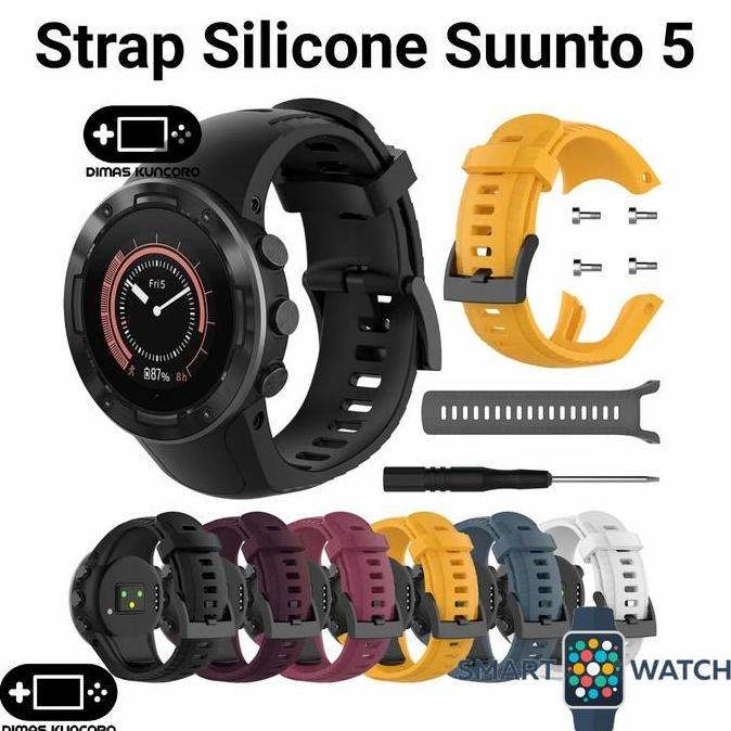 Strap Silicone Suunto 5 silikon tali jam rubber karet smartwatch suunto 5