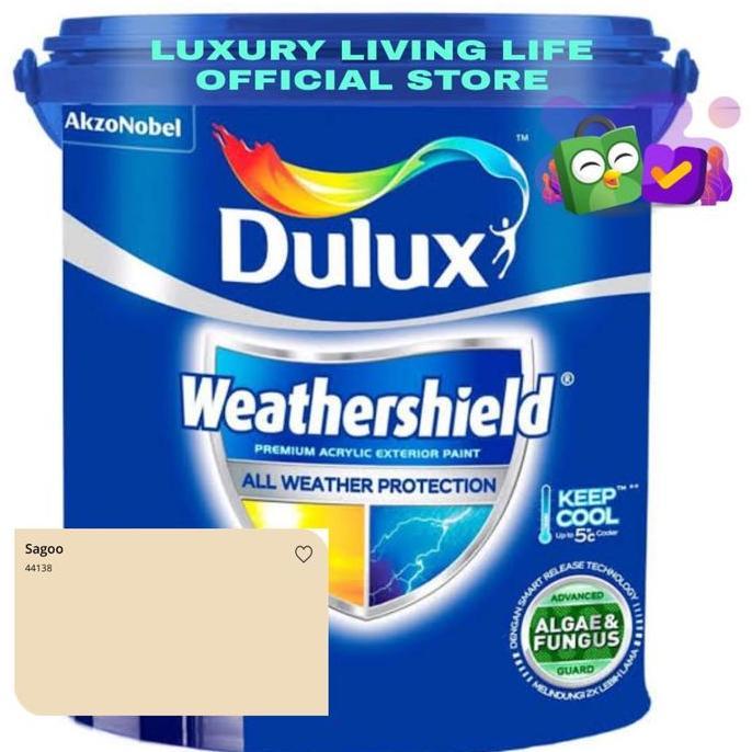 Dulux Weathershield Sagoo 2,5L Gallon Ready Mix siap pakai Promo Best Quality