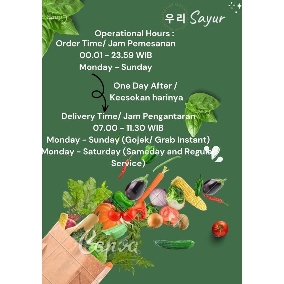 Naturalbig- Sayur Kale Segar / Sayur Borecole Segar 1/2 Kg - 500 Gram