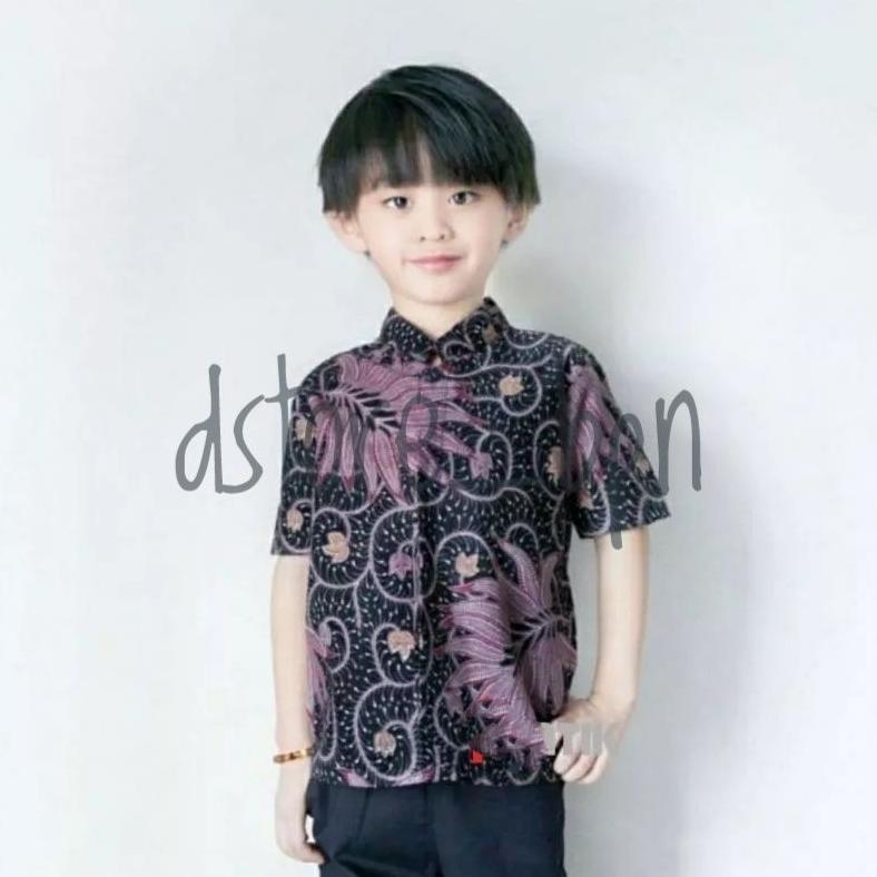 BEST SELLER KEMEJA BATIK ANAK PEKALONGAN ATASAN BAJU HEM PENDEK LAKI LAKI UMUR 3 4 5 6 7 TH TAHUN TO