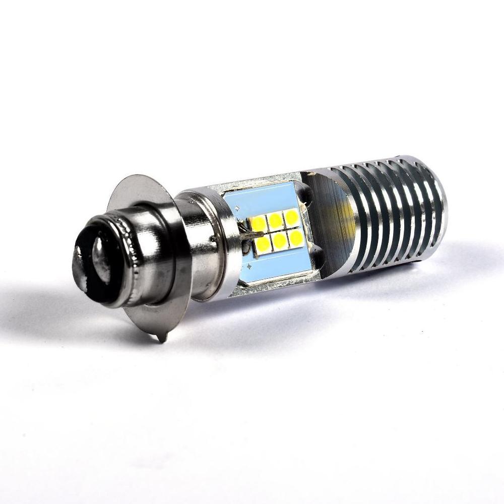 HOT PRODUCT lampu led ac dc H6 12 LED Bolam lampu depan utama motor H6 12 MATA