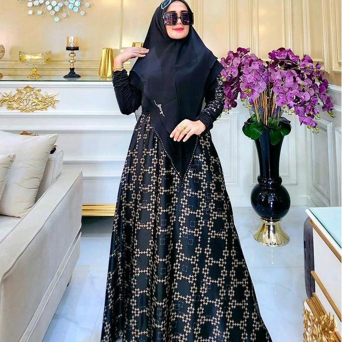 Miliki Gamis Sahara Set Syari Silky Dres Ceruty Arsyhijab