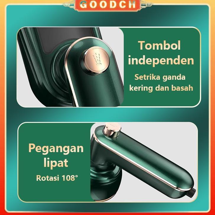 NEW PRODUCT GOODCH SETRIKA UAP GENGGAM PORTABLE MESIN SETRIKA BAJU MINI USB RECHARGEABLE, HEMAT ENER