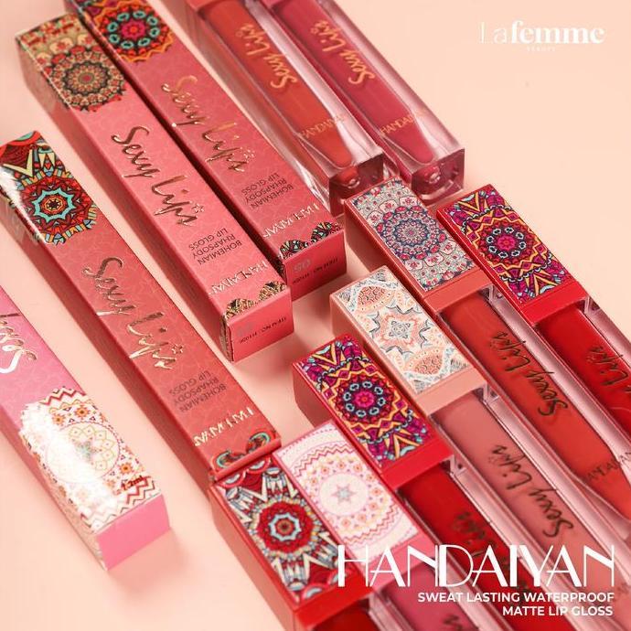 Lippapipu- [Cod] Handaiyan Bohemian Rhapsody Lip Gloss Tingkatkan Penampilan Bibir Anda Dengan Lip G