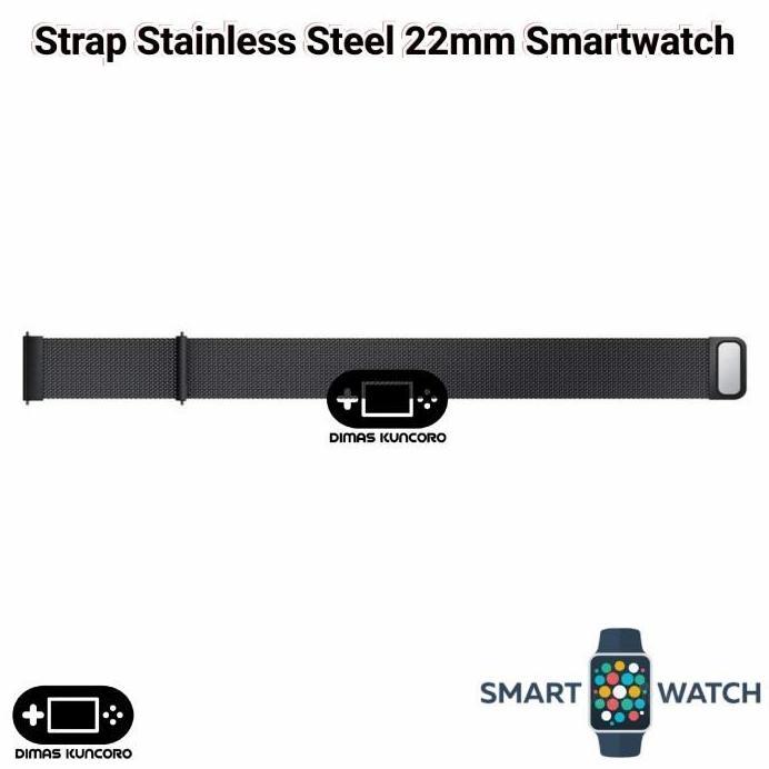 Strap Stainless 22mm tali jam steel aolon watch gt5 pro gt22 gtr gtr2 gtr3 gts3 tetra s s2 s3 r4 rus