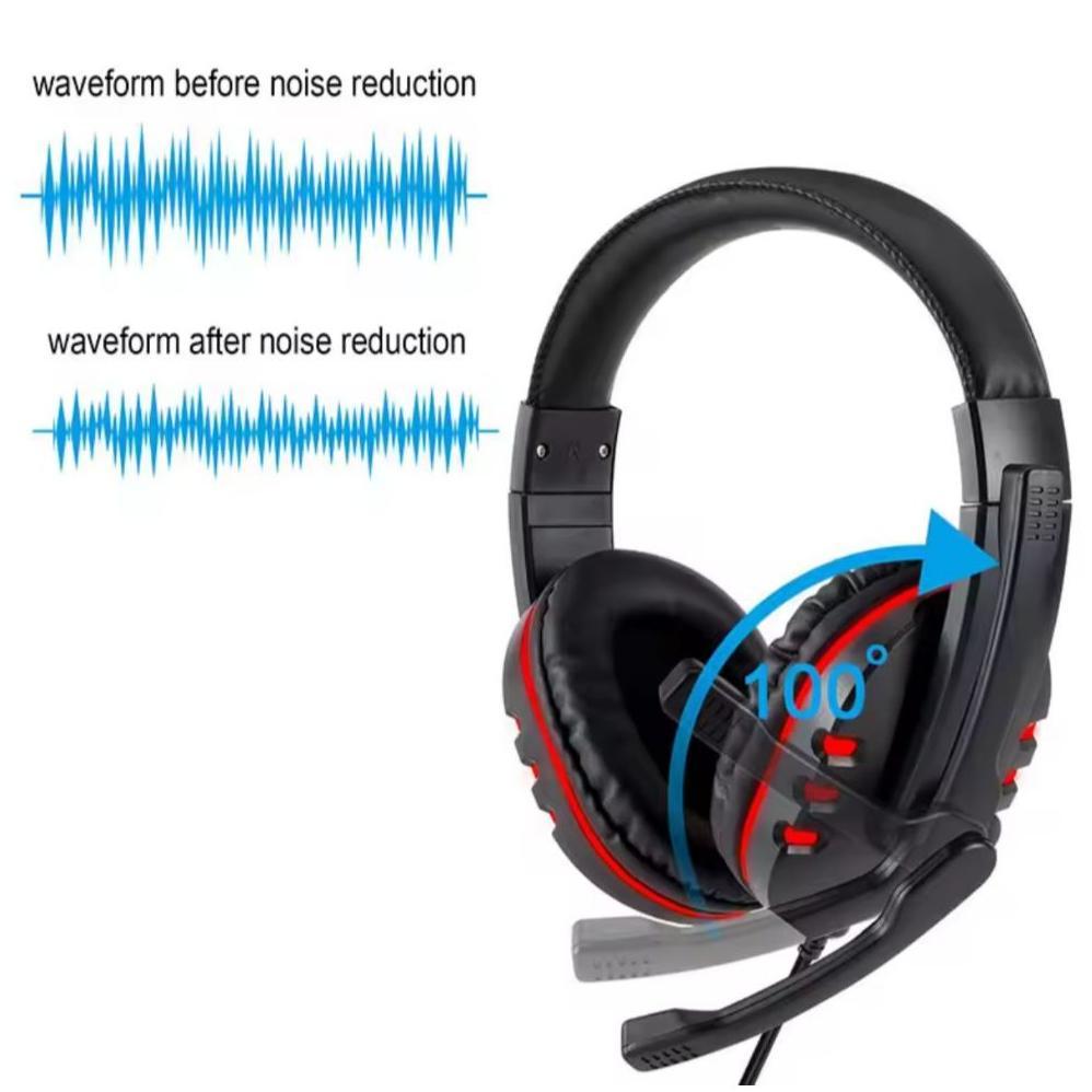 CUCI GUDANG 7260 Headset Gaming Mikrofon Bass Stereo Headphone Noise Cancelling Nyaman Dipakai Lapto