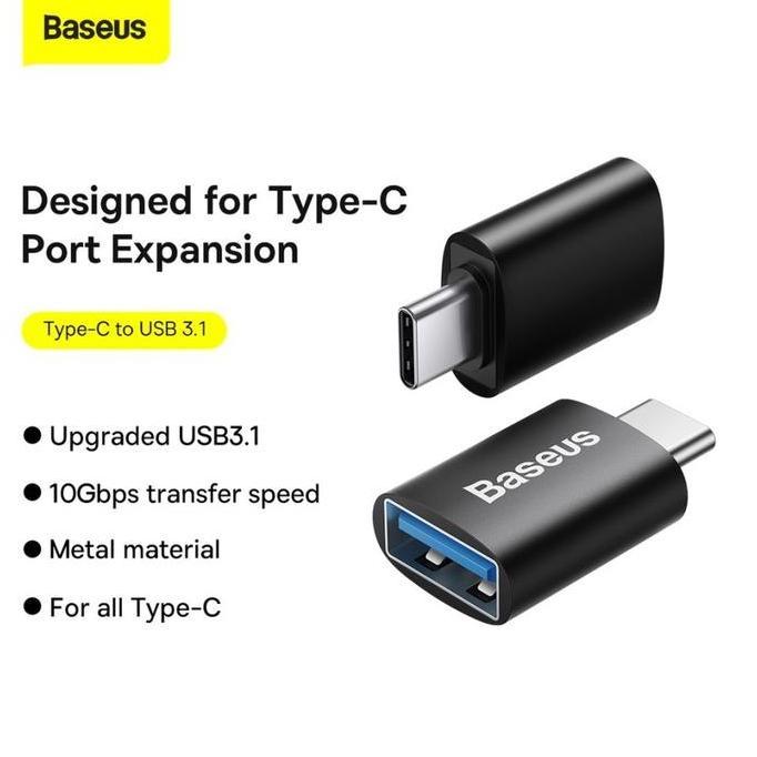 Lansungkirim- Baseus Adaptor Converter Otg Usb To Type C / Otg Usb A To Usb Type C
