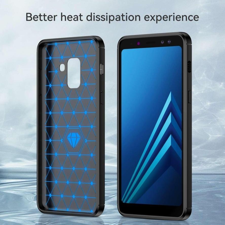 CUCI GUDANG CASE SAMSUNG A8 2018 / A8 PLUS / A6 2018 / A6 PLUS RUGGED CARBON ARMOR ANTI SHOCK PROOF