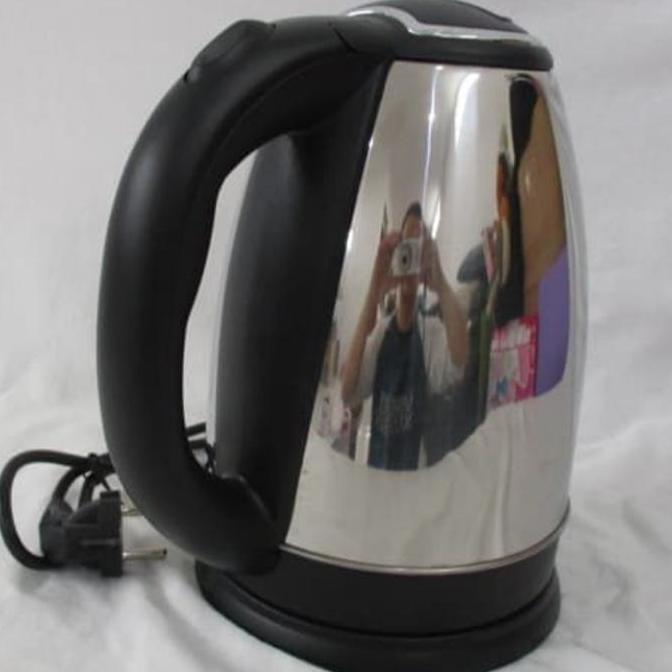 TEKO LISTRIK STAINLESS 1.8 ltr FOMSONIC/PEMANAS AIR/KEETLE/MUG LISTRIK