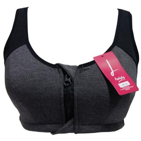 pengiriman cepat Lydyly - Sport Bra Resleting Depan Bh Senam Yoga Gym Underwear Katun Sb744 | Sport 
