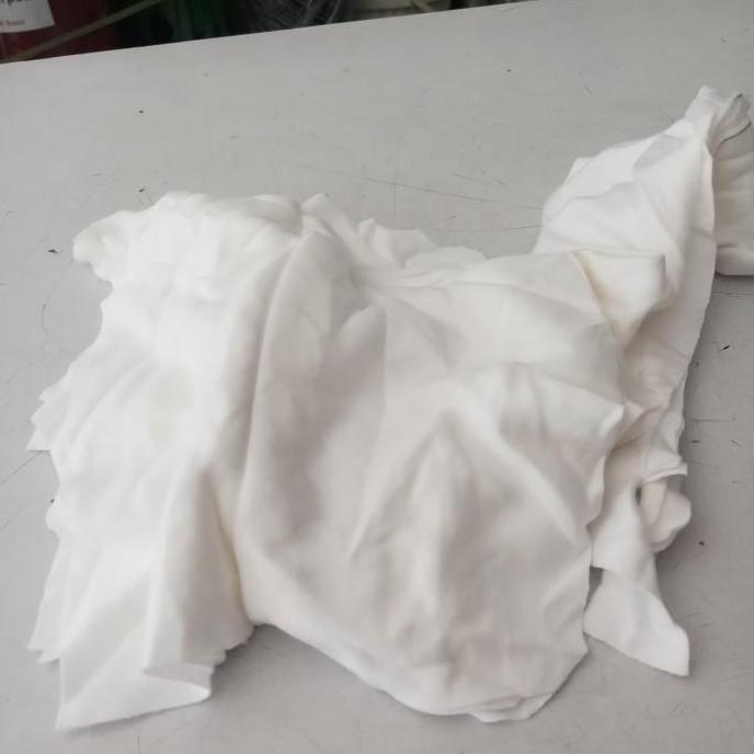 Kain Majun Putih. kain lap. kain kaos. kain halus