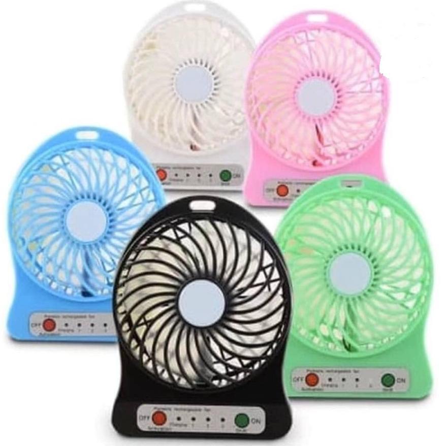 NEW Kipas Angin Mini Mitsuyama Mini Fan Portable Batre Cas Kipas Mini Fan 3 Kecepatan