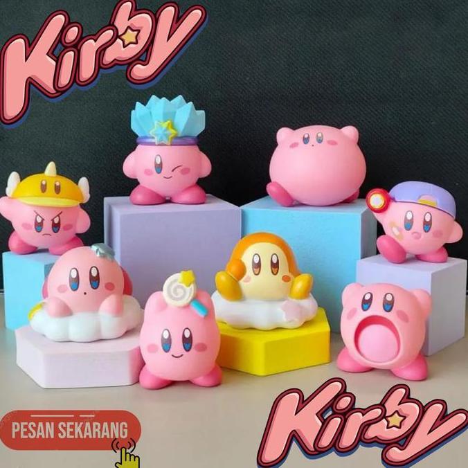 Set Action Kirby Figure Set - Mainan Kirby Set Figure Set Figure Anime