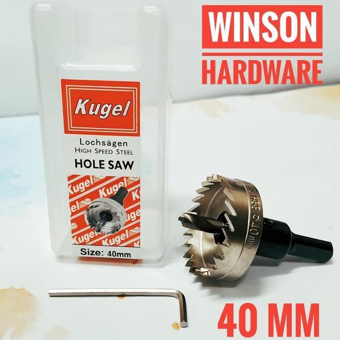 Superxx- Holesaw Besi Hss 40Mm Kugel | Hole Saw Mata Bor Besi 40 Mm