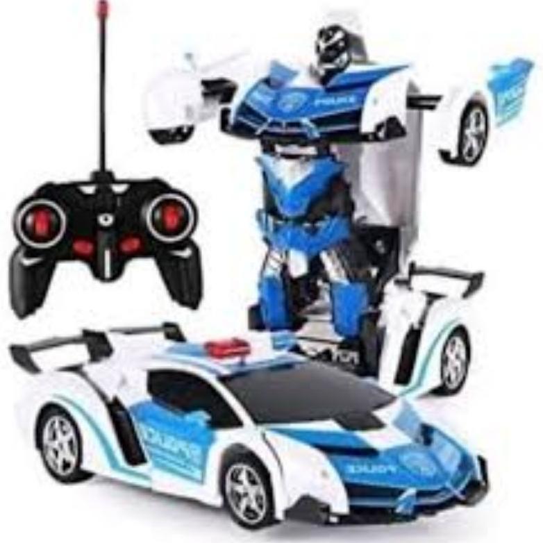 (RC POLISI) MOBIL REMOT CONTROL POLISI LAMBORGINI JADI ROBOT Diskon