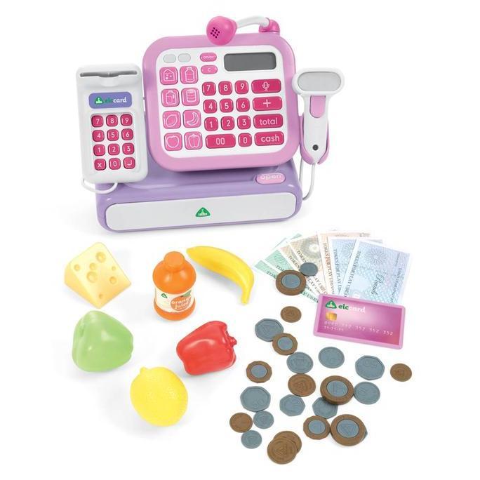 Toysficrim- Elc Cash Register Pink - Mainan Edukasi Aktivitas Kasir Anak
