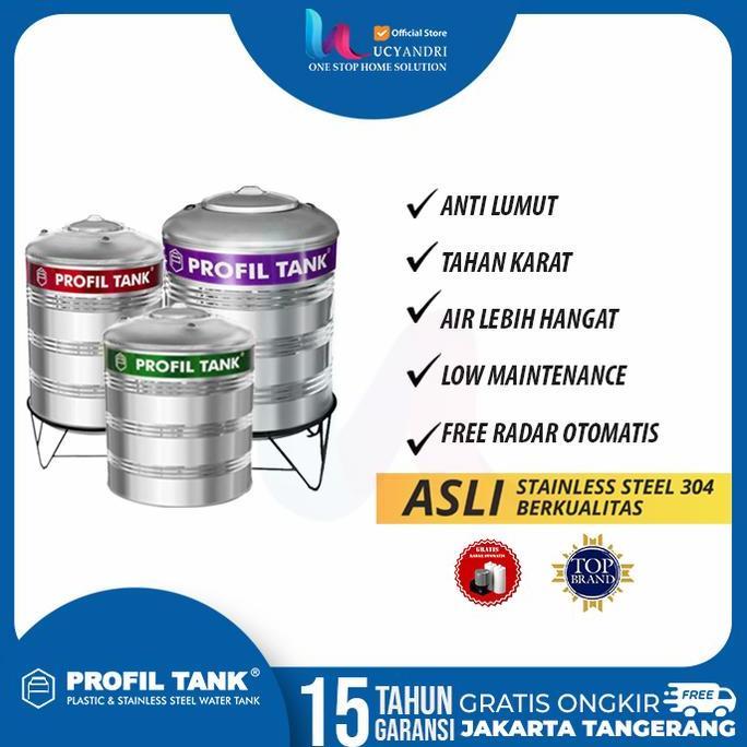 Terjangkau Tangki Air Stainless Profil Tank Ps 2500 Profon Pakai Kaki