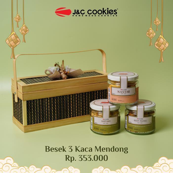 Hampers Kemasan Besek j&c cookies/hampers kekinian/hampers hari raya