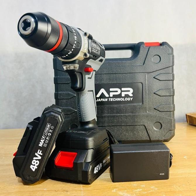 Bor cordless APR JAPAN 48V 13mm brushless impact drill fullset